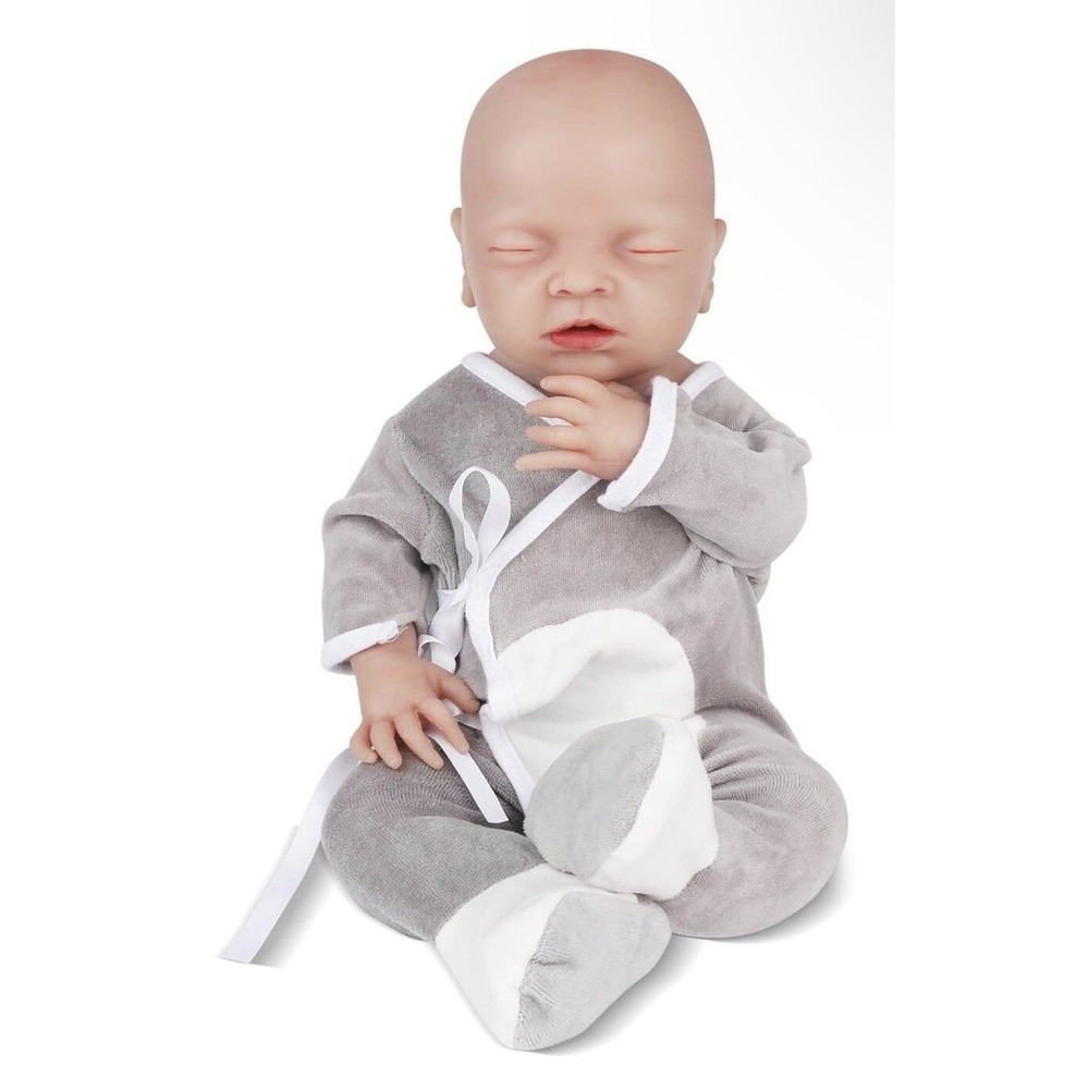 Vollence 18" Lifelike Newborn FULL Silicone Baby Dolls Anotomically Correct